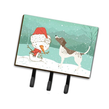 Carolines Treasures German Shorthair Snowman Christmas Leash or Key Holder CK2045TH68
